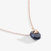 HAPPY FROG NECKLACE WITH COLORED NUGGET